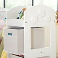 thumbnail image 5 of Guidecraft See and Store Dress Up Center - White: Kids' Pretend Play Clothes and Costume Armoire with Clothing Rack Storage and Mirror, 5 of 9