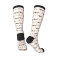 thumbnail image 4 of Fotbe Dachshund Dog Puppy print Women's Men's Novelty Crew Socks Cotton Socks Knee High Socks for Walking,Running,Nurses,Pregnancy, 4 of 9
