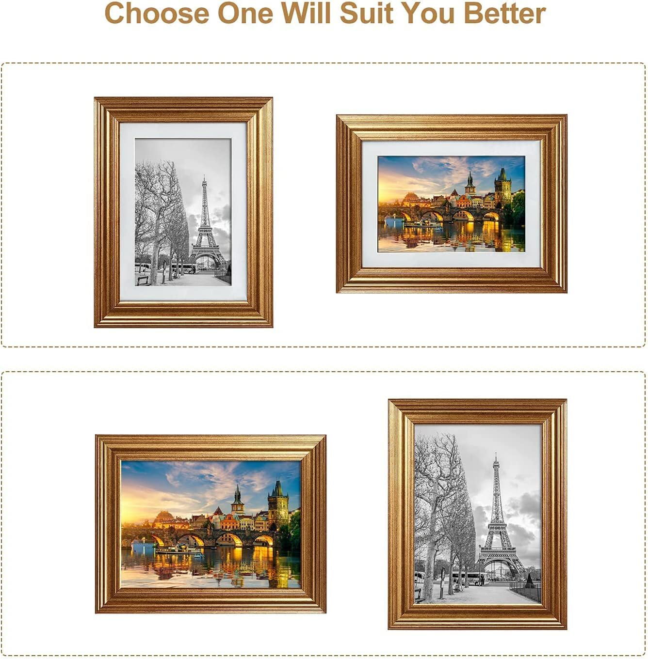 Gallery Wall Gold 6x10 Picture Frame 6x10 Frame 6 x 10 Poster 6 x 10 –  HomedecorMMD