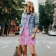 thumbnail image 4 of Fotbe Donuts Vestido de Verano sin Mangas para Mujer – Vestido Midi Línea A, Estilo Camiseta Floral, Vestido Playero Casual y Fluido, 4 of 7