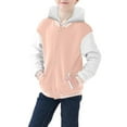 thumbnail image 5 of OSOLU Toddler Child Boys Girls Autumn Spring Long Sleeved Color Block Baseball Hooded Coat Tops Jackets Soft Dailywear, 7-8 Years, 5 of 9