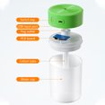 thumbnail image 4 of Cateissary Mini humidificador, ambientador, difusor de Aroma, 360ML, engranajes múltiples, rociador de niebla de oficina, decoración de operación Simple Humidificadores Verde Cateissary HA082321-02B, 4 of 6