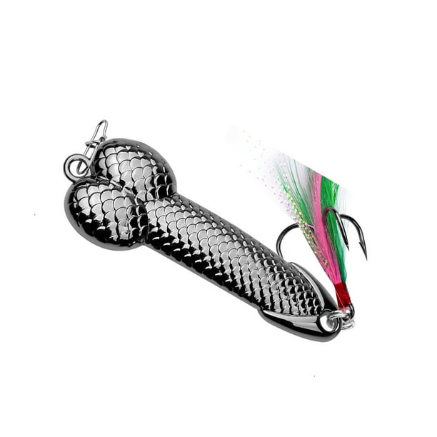 Cebos de pesca Yuarrent de metal señuelo giratorio negro 21g