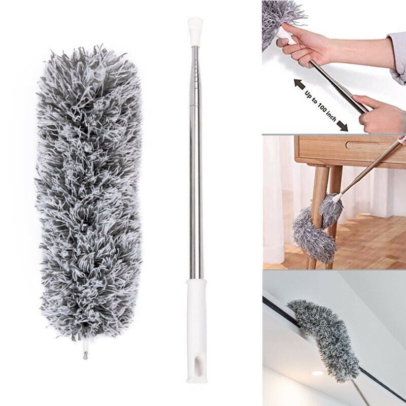 Dust Cleaner Use Cleaning Brush Extendable Microfiber Duster Telescopic Han P5Y1 