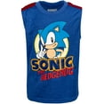 thumbnail image 4 of SEGA Sonic The Hedgehog Little Boys T-Shirt Tank Top and Shorts 3 Piece Outfit Set Toddler to Big Kid, 4 of 5