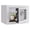 White, variant on 0.23 Cubic Feet Small Safe for Home Use: Secure Safe with Key and Password, Metal Mini Storage Cabinet for Money, Documents, and Valuables - Blue