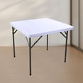 thumbnail image 6 of kowaku Square Table Cover Stretchable Elastic Tablecloth for Dinner Party End Table White, 6 of 9