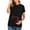 Black, variant on Leesechin Maternity Shirts Fashion Solid Color Print Short Sleeve Pregnant Shirts Casual Clothe Top