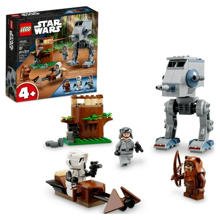 UPC: 0673419357524 | LEGO Star Wars AT-ST 75332  Construction Toy for Preschool Kids Aged 4 Plus with Wicket the Ewok & Scout Trooper Minifigures  Incl. Starter Brick  2022 Set