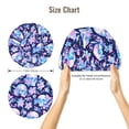 thumbnail image 5 of Kdxio crystal Skull flower leaf Pattern Satin Bonnet Silk Bonnet Hair Bonnet for Sleeping Hair Bonnets for Women Curly Natural Hair, 5 of 6