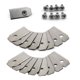thumbnail image 1 of 30 piezas de hoja de cuchillo de titanio para Husqvarna Automower, Gardena, Meec, plata, 11 kaili Sencillez, 1 of 2