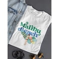 thumbnail image 3 of Malibu Beach Surfer Girl Shaped T-Shirt Women -Image by Shutterstock, Female x-Large, 3 of 4