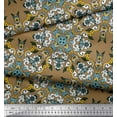 thumbnail image 3 of Soimoi Cotton Duck Fabric Tiles Moroccan Printed Fabric 1 Yard 56 Inch Wide, 3 of 3