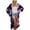 Navy, variant on Lilgiuy Women Floral Printed Beach Kimono Cardigan Shawl 3/4 Sleeve Loose Cover Up(White,8) Dresses for 2022