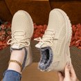 thumbnail image 4 of Willtoo Women's Warm Winter Shoes Walking Tennis Running Casual Athletic Non Slip Sneakers Fleece Lining Comfortable Sports Snow Orthopedic Boots, 4 of 6