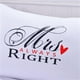 thumbnail image 5 of 1 Pieza Funda de Almohada Puede utilizar para Habitación Oficina de Material Poliéster Sr. Sra. Derecha -50cmx75cm Macarena Estuches de almohada para pareja, 5 of 7