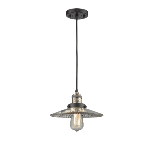 innovations lighting 201c halophane halophane 1-light 10" wide mini pendant