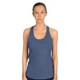 thumbnail image 3 of Gildan Softstyle Cvc Racerback Tank Top, Women's Sleeveless Semi-Fitted Tank, Navy Mist, S, 3 of 5