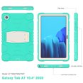 thumbnail image 3 of XYX Case for Samsung Galaxy Tab A7 10.4 inch (SM-T500/SM-T505/SM-T509), Dual Layer Slim Heavy Shockproof Rugged Protective Cover Case with Kickstand (Mint Green), 3 of 7