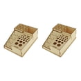 thumbnail image 4 of Soporte de almacenamiento de herramientas Kearding de madera Estante para botellas de pintura 2piezas 225x165x67mm, 4 of 6