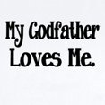 thumbnail image 2 of CafePress - My Godfather Loves Me Body Suit - Baby Light Bodysuit, Size Newborn - 24 Months, 2 of 4