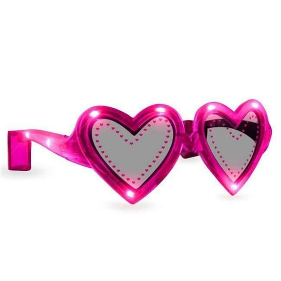 Blinkee 515500 Pink Heart LED Sunglasses