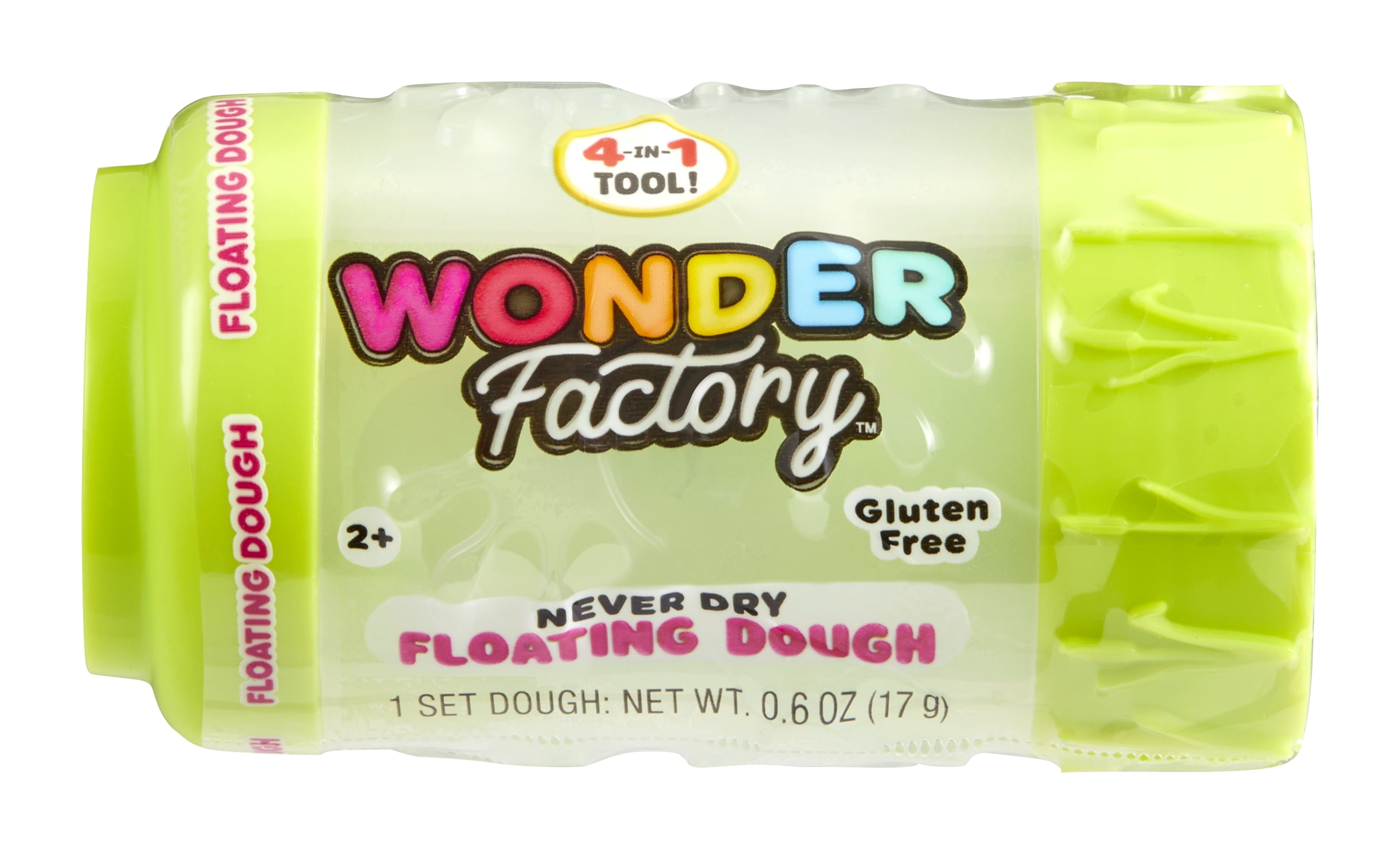 Wonder Factory Never Dry Floating Dough Single – Never Dries Out, Gluten Free, Floats