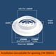 thumbnail image 3 of White Round Air Vent Louver Grille Cover Outlet Exhaust Vent Ducting Ventilation Air Vent Extract Valve Air Circulation, 3 of 10
