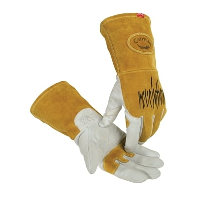 

Revolution Welding Gloves Goat Grain Leather Small White/Gold | Bundle of 2 Pairs