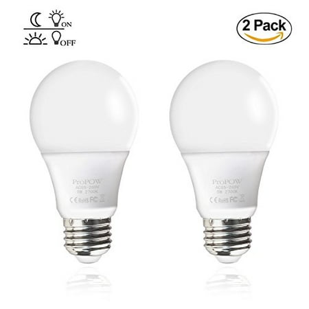 Dusk To Dawn Light Bulb Propow 5w A19 Smart Sensor Led Bulbs Dusk To Dawn Light Bulb Propow 5w A19 Smart Sensor Led Bulbs Automatic Switch Indoor