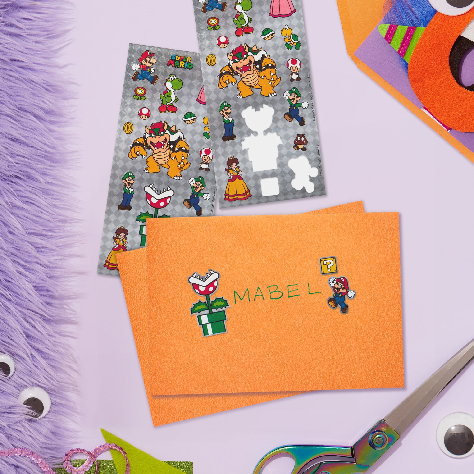 Hallmark Nintendo Stickers (Super Mario), 2 Sheets