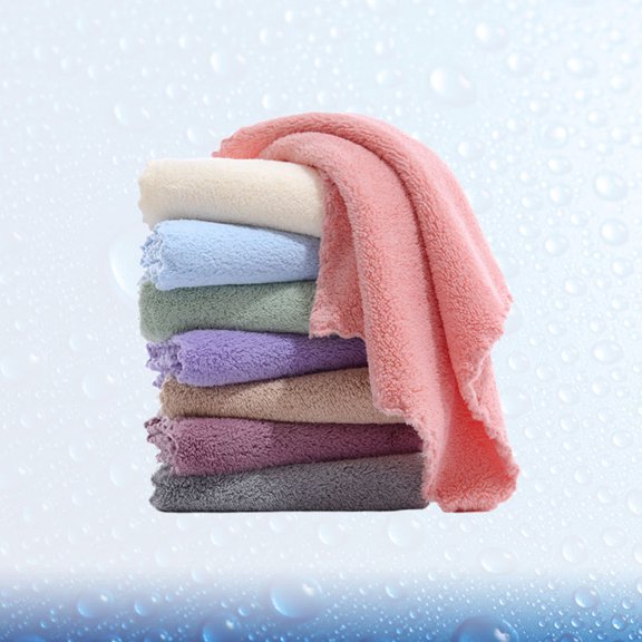 ETEREAUTY Face Washing Cloths, Assorted Colors, 8 Pieces Soft and Reusable Facial Towels