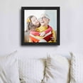 thumbnail image 3 of 6x6 Frame Black Real Wood Picture Frame Width 1.25 inches | Interior Frame Depth 0.5 inches |, 3 of 8