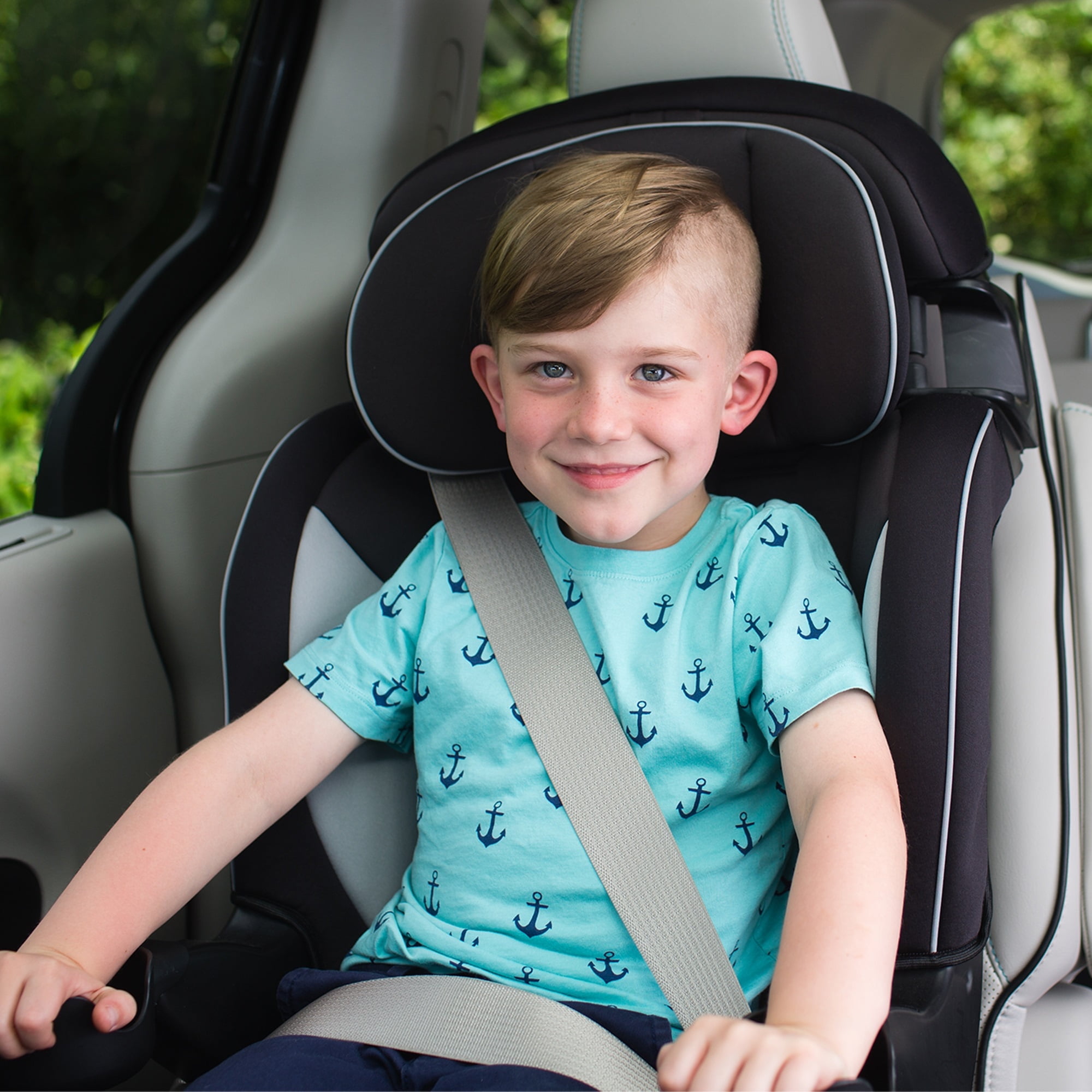 Safety 1st Grand 2-in-1 Booster Car Seat, Black Sparrow, Toddler, Unisex