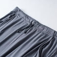 thumbnail image 5 of Men Cotton Pajama Pants Lightweight Soft Pj Trouser Bottoms Casual Lounge Pants with Pocket Size 3XL Gray, 5 of 8