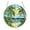 A010- Clear (J), variant on Stained Glass Window Hanging, Mountain River Scenery, 1 Piece 5.9 Inch Round Decorative Ornament, for Home Window Wall Sun Catcher Decoration Holiday Gift House Decor