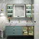 thumbnail image 3 of Light Luxury Solid Wood Bathroom Cabinets Rock Slab Integrated Washbasin Bathroom Vanity Cabinet with Sink Bathroom Furniture My Lux Decor Round, 3 of 12