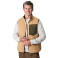 thumbnail image 3 of Free Country Men's Atlas II Quilted Reversible Sherpa Vest Olive M, 3 of 7