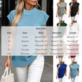 thumbnail image 2 of cocolona Womens Short Sleeve Sweatshirt Crew Neck Solid Color Casual Loose Pullover Tops with Pockets, 2 of 6