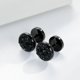 thumbnail image 3 of 1pair Simple Trendy Black Sparkle Rhinestone Stud Earrings For Men, 3 of 4