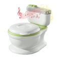 thumbnail image 1 of Asiento de inodoro para entrenamiento de orinal para niños Asiento de entrenamiento para orinal realista para niños pequeños Niños niñas con almohadilla de PU suave Almacenamiento de toallitas Función, 1 of 8