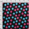 thumbnail image 3 of oneOone Polyester Spandex Black Fabric Polka Sewing Fabric By The Yard Printed Diy Clothing Sewing Supplies 56 Inch Wide, 3 of 4