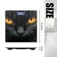 thumbnail image 2 of Digital Bathroom Scale with Large LCD Display,High Capacity Scale 400 lbs High Precision body fat scale-Black Cat With Yellow Eyes With Dark Background, 2 of 4