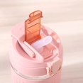 thumbnail image 3 of Glass Coffee Mug With Spill Proof Lid & Straw - 350ml, Pink | Reusable Glass Coffee Cup With Two Drinking Options - Glass Travel Mug With Silicone Sleeve | Leak Proof, Non-slip & Easy To Clean, 3 of 5