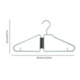 thumbnail image 2 of Foldable Plastic Clothes Hanger Portable Space Saving Collapsible for Travel Suitcase Closet Organization Green Plastic, 2 of 4