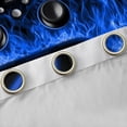 thumbnail image 4 of Game Curtains, Blue Neon Geometry Blackout Curtains 3D Geometric Gaming Bedroom Curtains Gamer Action Buttons Window Curtains Game Room Decor Curtains for Game Lovers,2 Panels 38"Wx45"L, 4 of 6