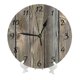thumbnail image 2 of Hermoso reloj de pared de madera de aspecto auténtico, reloj de pared silencioso de 10 pulgadas que no hace tictac, estilo rústico retro campestre, decorativo para sala de estar, cocina, hogar, baño, 2 of 7