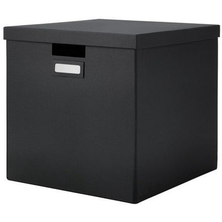 Ikea Storage Box with lid, black 2210.201120.88 - Walmart.com