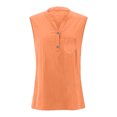 thumbnail image 5 of Juslio Tank Tops for Women Button Casual V-Neck Tank Tops Breathable with, Pockets Solid Color Tank Top, 5 of 9