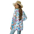 thumbnail image 3 of SCRAWLGOD Butterfly Womens Cardigan Sweater Jacket for Women Dressy Sweatshirt Size L Women's Long Sleeve Cardigan Washable Long Sweater Cardigan Women Daily Life, 3 of 7